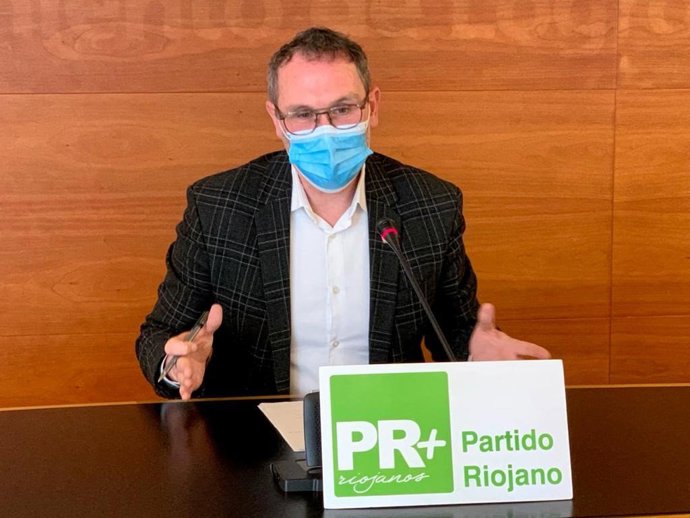 El portavoz del PR+, Rubén Antoñanzas