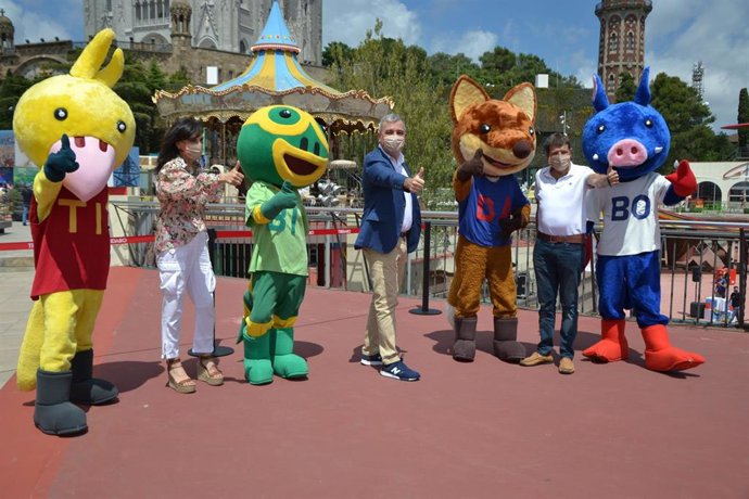 Primer día de apertura del Tibidabo después del confinamiento