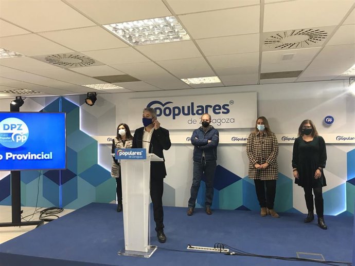 El portavoz del grupo del Partido Popular en la Diputación Provincia de Zaragoza, Francisco Artajona