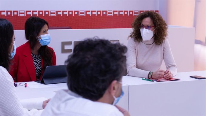 Reunión de las direcciones de Podemos Andalucía y CCOO-A.