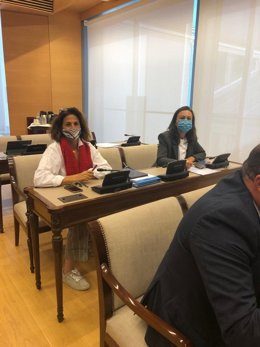 Isabel borrego, en la Comisión de Agricultura , Pesca y Alimentación