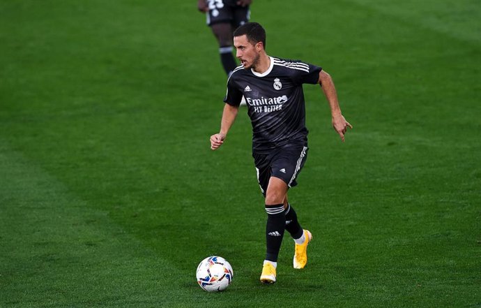 Eden Hazard en un partido del Real Madrid