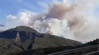 El incendio de Almegíjar (Granada) afecta a mas de 300 hectáreas forestales, la mayoría ocupadas por matorral