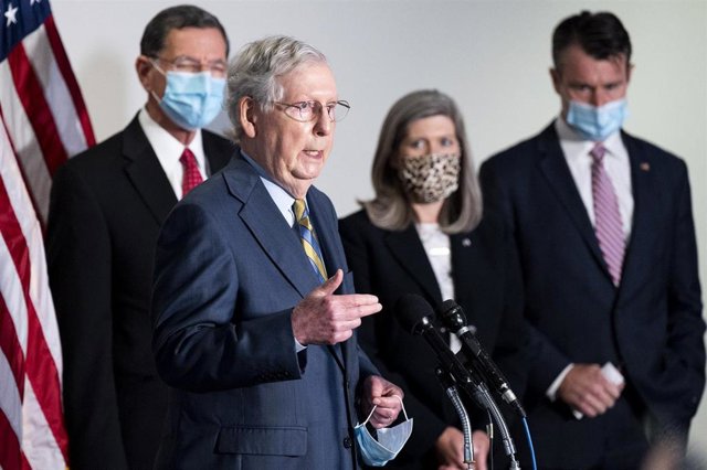 El líder de la mayoría republicana en el Senado de EEUU, Mitch McConnell.