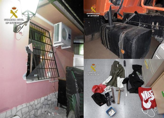 Imágenes de una ventana forzada y varios efectos intervenidos en la operación