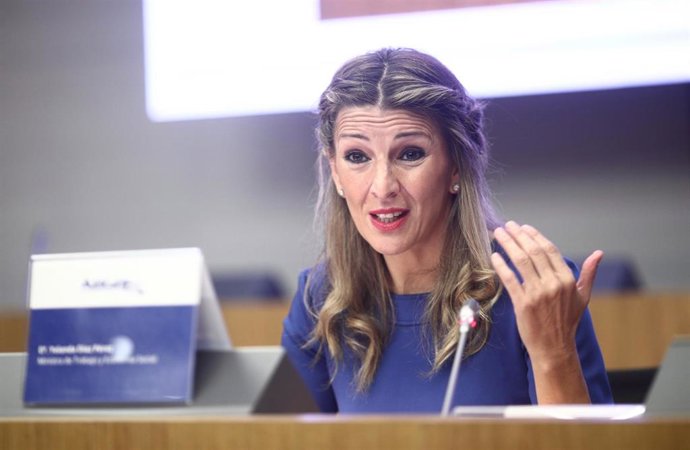 Imagen de recurso de la ministra de Trabajo y Economía Social, Yolanda Díaz.