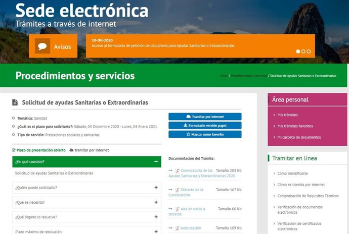 Sede electrónica del Cabildo de La Gomera