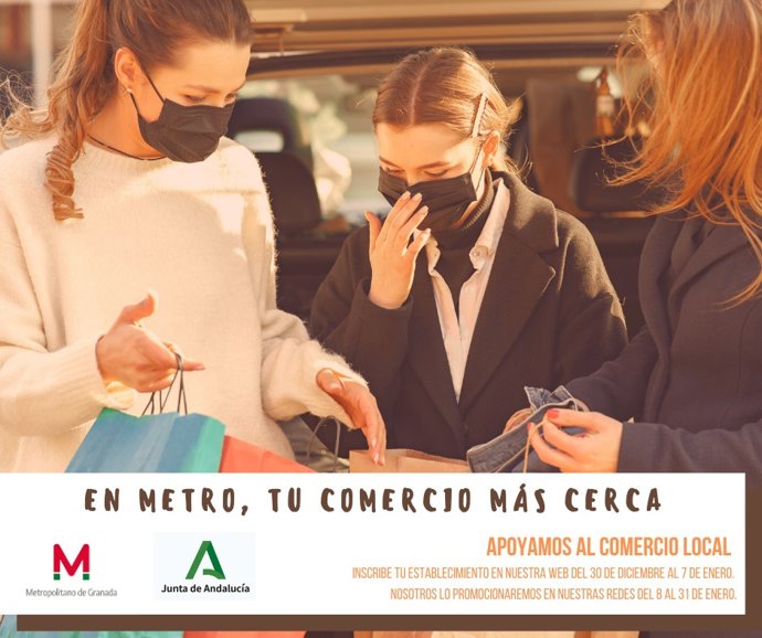 Metro de Granada inicia una campaña publicitaria para la promoción del comercio local