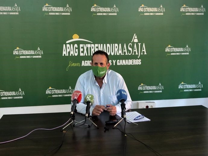 El presidente de APAG Extremadura Asaja, Juan Metidieri, en una imagen de archivo
