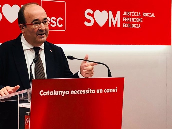 El primer secretario del PSC, Miquel Iceta