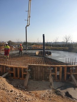 Trabajos de construcción.