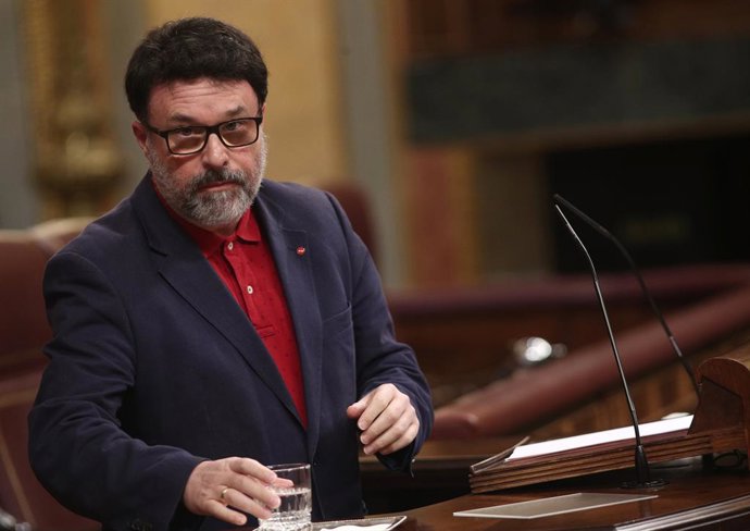 El diputat d'ERC, Joan Josep Nuet, al Congrés dels Diputats. Madrid (Espanya), 11 de juny del 2020.