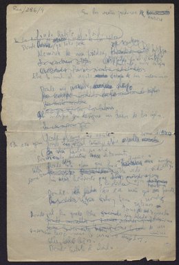 Manuscrito de Luis Cernuda