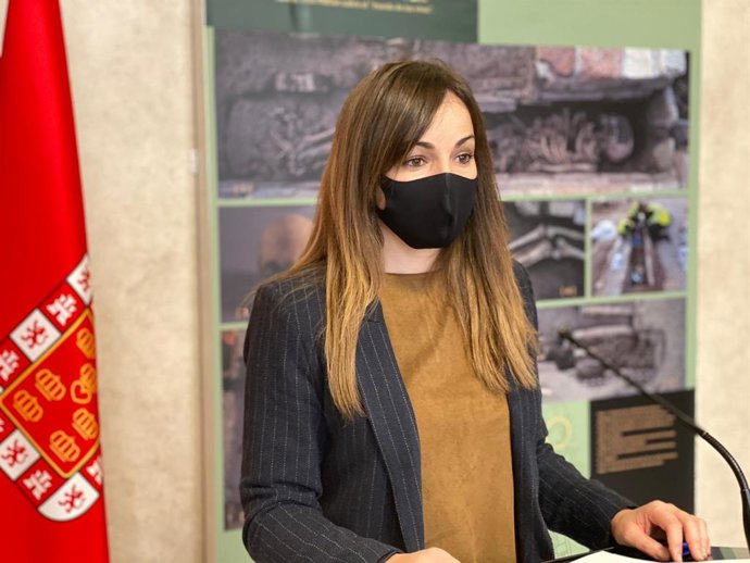 Rebeca Pérez, en la rueda de prensa posterior a la Junta de Gobierno