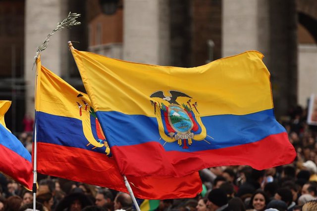 Imagen de archivo de la bandera de Ecuador