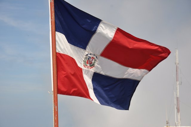 Imagen de archivo de una bandera de República Dominicana.