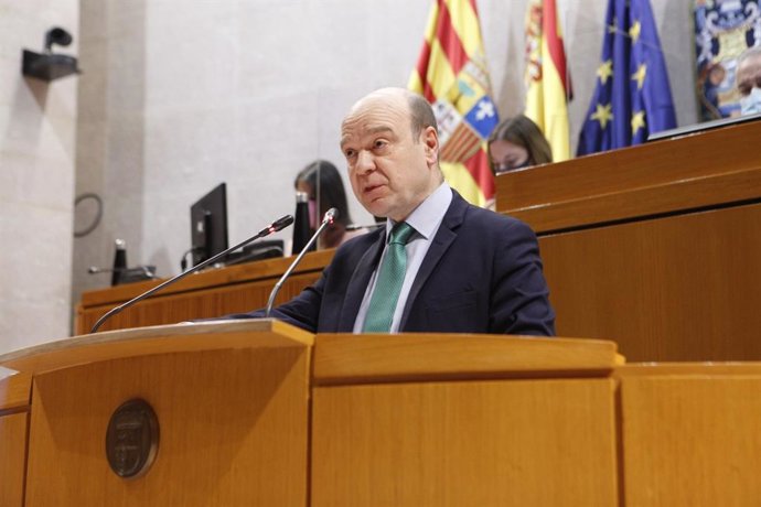 El portavoz del grupo parlamentario de Vox en las Cortes de Aragón, Santiago Morón.