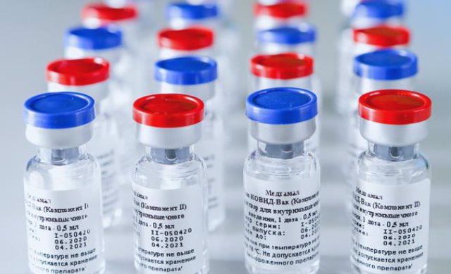 HANDOUT - 13 August 2020, Russia, Moscow: An undated picture made available on 13 August 2020 shows vials of the world's first COVID-19 vaccine, Sputnik V, developed by the Gamaleya Institute in Moscow. The Russian Direct Investment Fund (RDIF) has fina