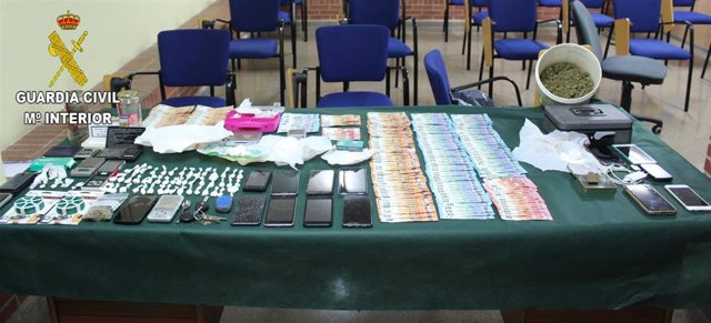 Material intervenido en la operación