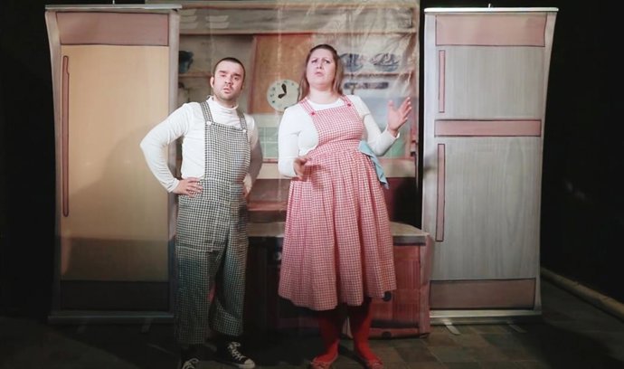 Fragmento de la obra de teatro en la localidad jiennense