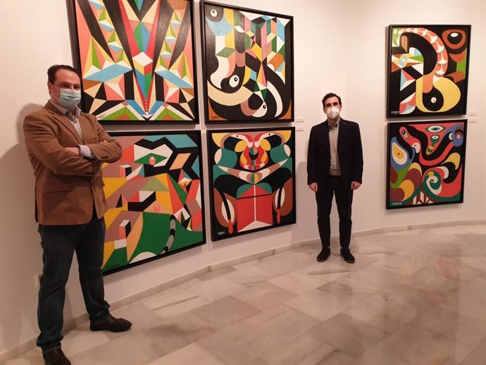 Carlos Sánchez y Miguel García, en la exposición