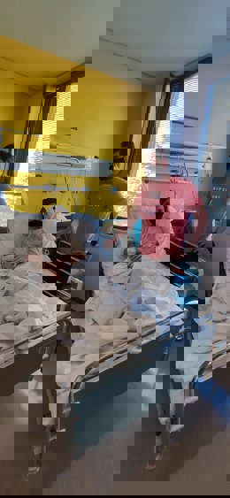 Sergio, primer riojano del año con sus padres