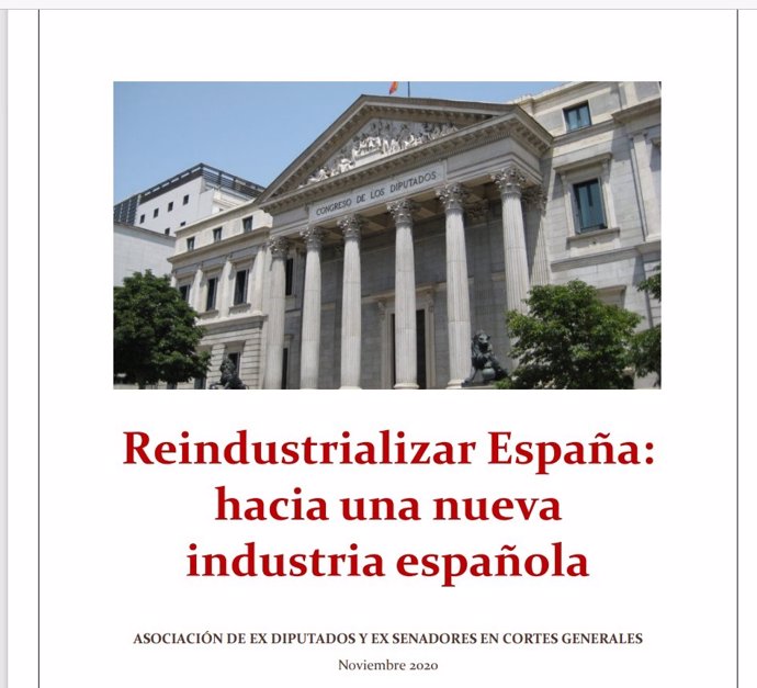 Documento de la Asociación de Exdiputados y Exsenadores sobre la reindustrialización de España