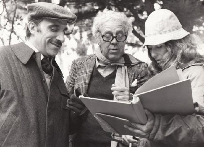 José Sazatornil 'Saza' y Luis García Berlanga e Isabel Mulá.