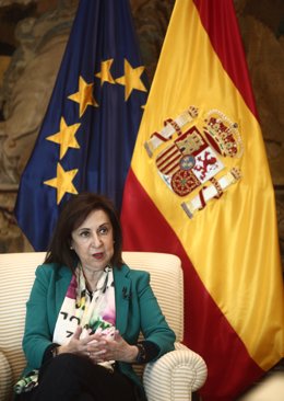 La ministra de Defensa, Margarita Robles, durante una entrevista con Europa Press, en Madrid (España) a 30 de diciembre de 2020.