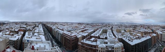 Nieve en Logroño