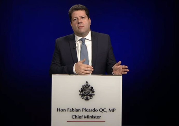 Captura de una declaración del ministro principal de Gibraltar, Fabian Picardo