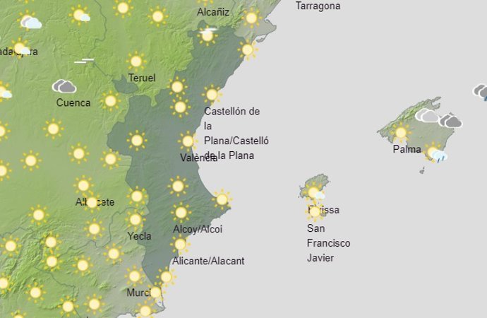 Predicción del tiempo para este domingo, 3 de enero