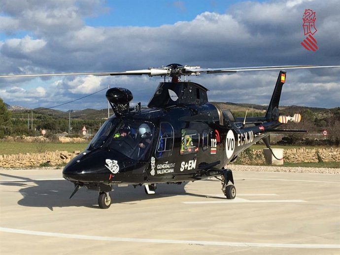 Helicóptero de rescate de la Generalitat