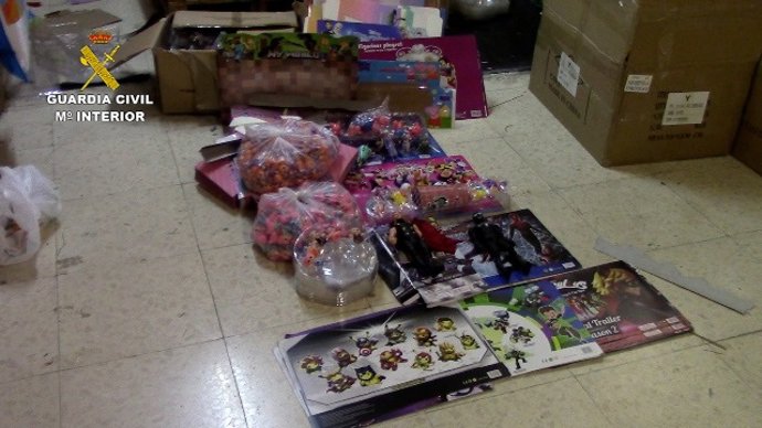 Algunos de los juguetes intervenidos