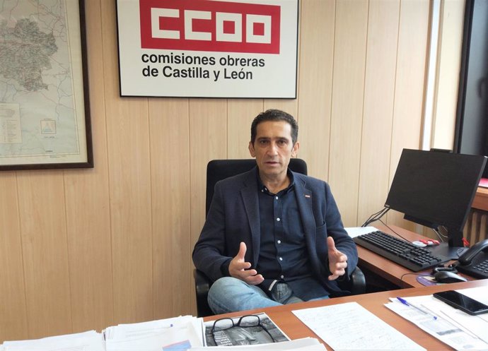 El secretario general de CCOO en Castilla y León, Vicente Andrés.