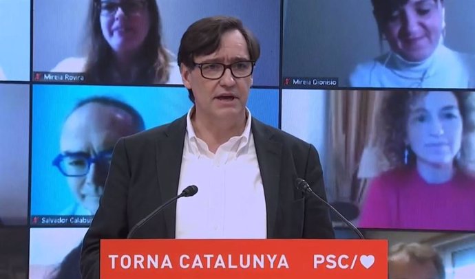El ministro de Sanidad y candidato del PSC a las elecciones catalanas, Salvador Illa.