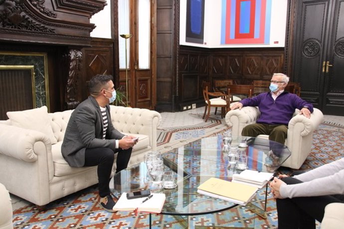El senador de Compromís, Carles Mulet, y el alcalde de Valncia, Joan Ribó