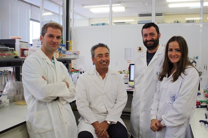 Jesús Gonzalo-Asensio, Carlos Martín, Ignacio Aguiló, y Dessislava Vaneva Marinova, Parte del equipo de Vacuna MTBVAC.