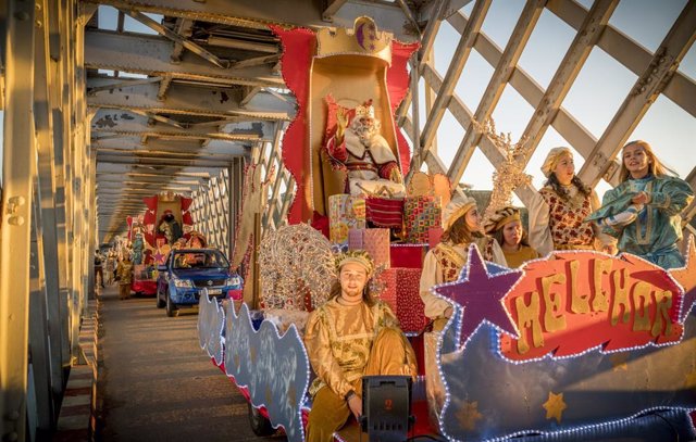 Cabalgata de los Reyes Magos de Tui y Valença do Minho en una imagen de archivo de 2019