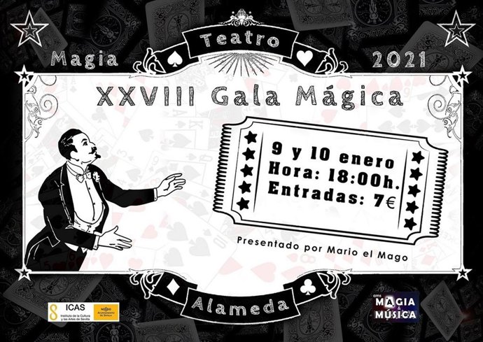 Cartel de la XXVIII Gala Mágica de Sevilla