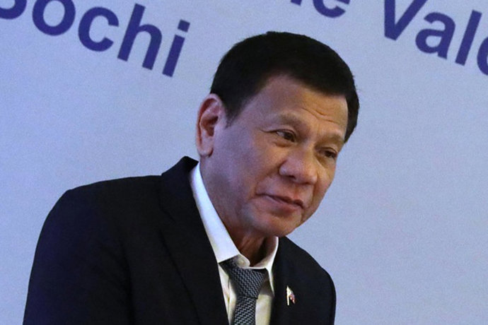 El presidente de Filipinas, Rodrigo Duterte.