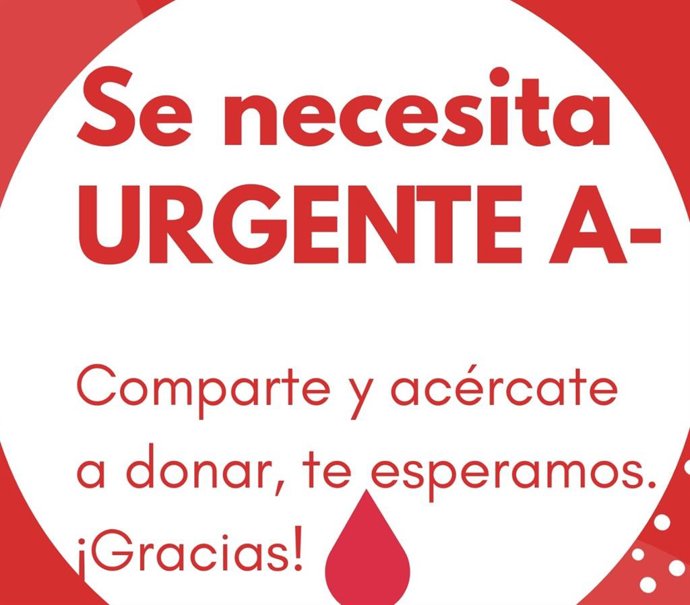 Imagen del llamamiento a la donación del Centro de Hemoterapia y Hemodonación de Castilla y León (Chemcyl).