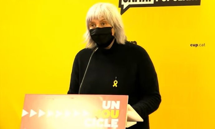 La candidata de la CUP a la Presidencia de la Generalitat, Dolors Sabater