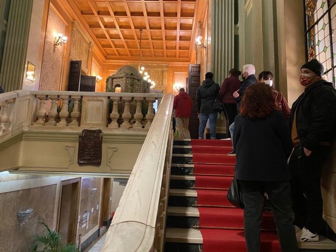 Colas para donar sangre en el Ayuntamiento de Murcia