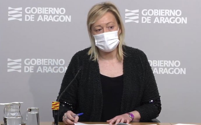 La consejera de Economía, Marta Gastón, en la rueda de prensa de este martes.