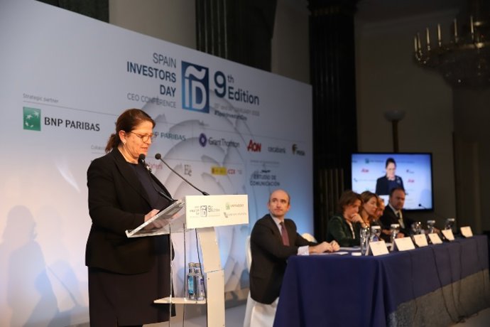 Cecilia Boned, presidenta de BNP Paribas durante su intervención en el SID.