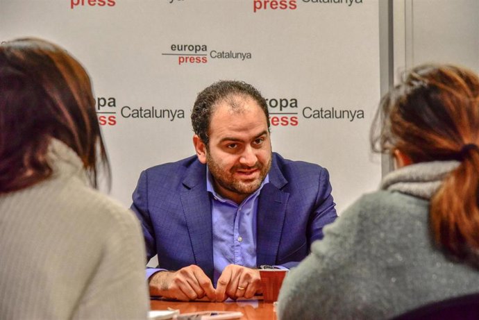 El presidente de Societat Civil Catalana (SCC), Fernando Sánchez Costa, durante una entrevista para Europa Press, en Barcelona, Catalunya (España), a 3 de diciembre de 2020.