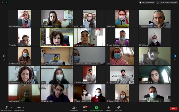 Sesión online en la despedida de la primera edición de las becas HEBE Capacita El Jamón