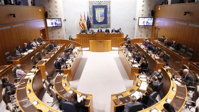 Pleno de las Cortes de Aragón.