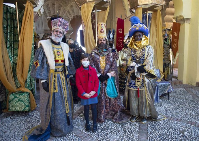 Reyes Magos de Oriente en el palacio de la Alcazaba de Málaga